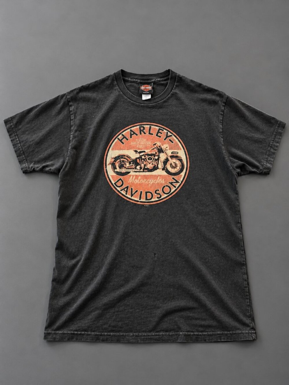 Vintage 2014 Harley-Davidson Wichita KS Skeleton Cowboy Biker Tee L USA